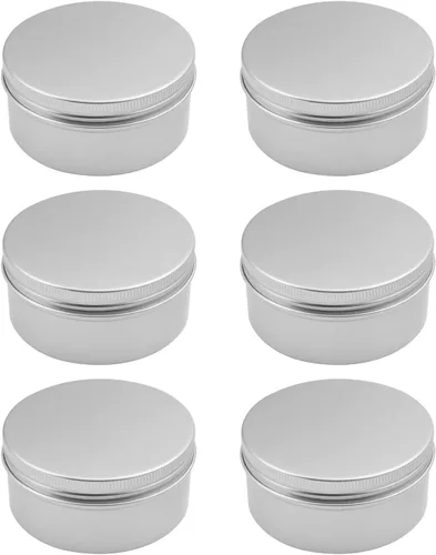 Vista 36 de Othmro Latas redondas de metal de 8.3 onzas, latas de aluminio, contenedores recargables de 8.5 fl oz, botellas de lata con tapa de tornillo