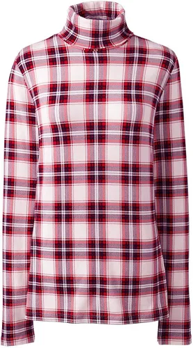 Vista 4 de Lands End - Suéter ajustado ligero de cuello alto y manga larga para mujer