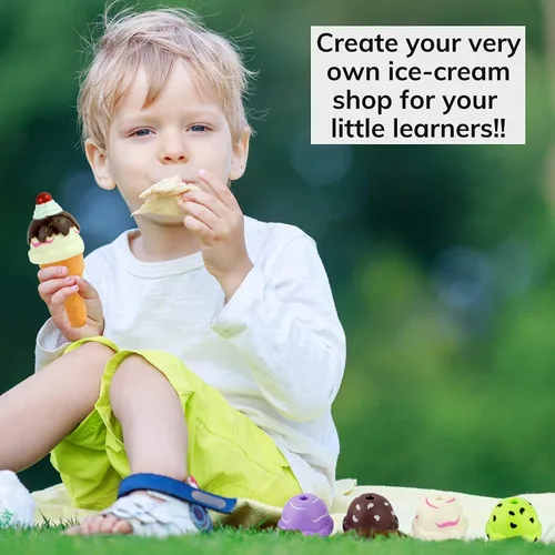 Vista 5 de Dulces Regalos Liberty Imports, juego de helados con puesto de comida rápida para niños