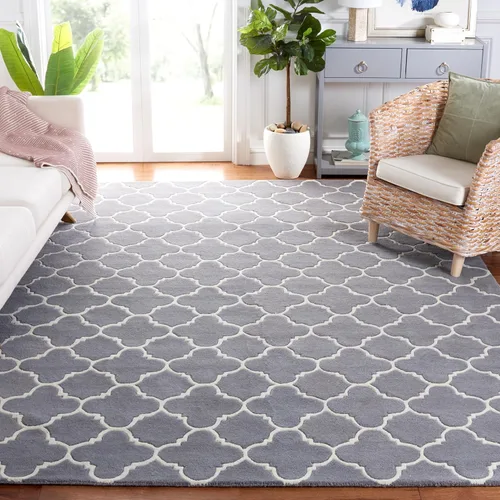Vista 14 de SAFAVIEH Chatham Collection - Alfombra decorativa de 2 x 3 pies, color negro y marfil, lana cuadriculada enrejada hecha a mano, ideal para zonas