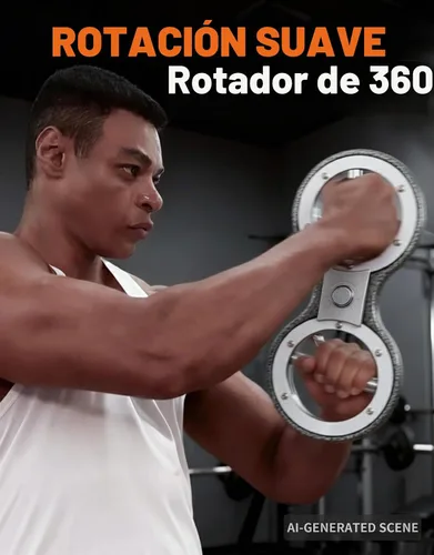 Vista 5 de Fitarc Máquina de quemadura rotadora de 6/12/15 libras, rotador de quemaduras giratorias, entrenador de fuerza de agarre, equipo de entrenamiento