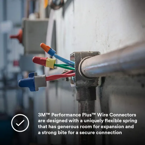 Vista 7 de 3M Performance Plus, conectores de cable., R/Y+, 120 volts