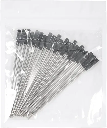 Vista 5 de Jovitec 24 recambios de bolígrafo reemplazables, repuesto de tinta de metal, escritura suave, 4.5 pulgadas (4.6 in) y punta media de 0.039 pulgadas