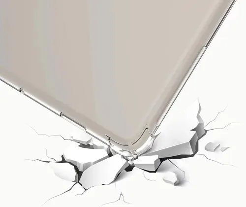 Vista 6 de Zeking Funda para tableta Google Pixel (2023), esquinas reforzadas transparentes transparentes de poliuretano termoplástico (TPU) para tableta