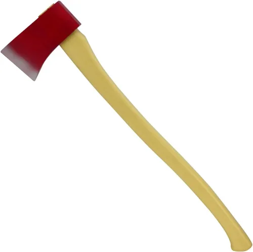 Vista 2 de Treasure Gurus - Accesorio de disfraz de hacha de leñador de espuma, LARP o arma de cosplay, rojo, amarillo, rojo, amarillo
