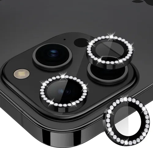 Vista 9 de Protector de lente de cámara para iPhone 15 Pro/iPhone 15 Pro Max, anillo de metal individual, dureza 9H, protector a prueba de arañazos, accesorios