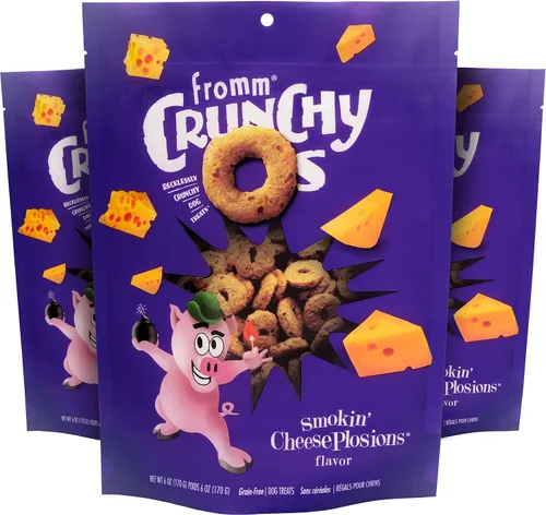 Vista 23 de Fromm Crunchy Os Bacon Blasters - Golosinas para perros con sabor a tocino, golosinas crujientes prémium para perros, receta de tocino, 6 onzas