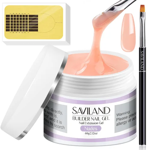 Vista 8 de SAVILAND Kit de gel de uñas Builder de 2.12 oz para fortalecer las uñas 01-Transparente