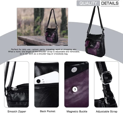 Vista 5 de Bolsos bandolera Angel Kiss para mujer de piel sintética con correa ajustable