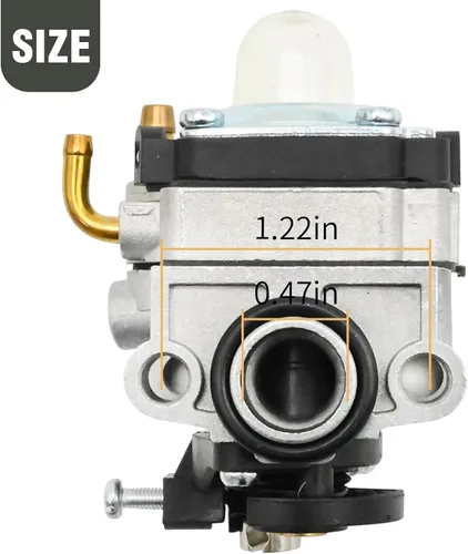 Vista 2 de Hoypeyfiy Reemplazo de carburador para soplador de hojas Makita BHX2500 BHX2500V PB2504 EH450 H2500 BHX2500CA 24.5 cc 168641-9 592-60220-01