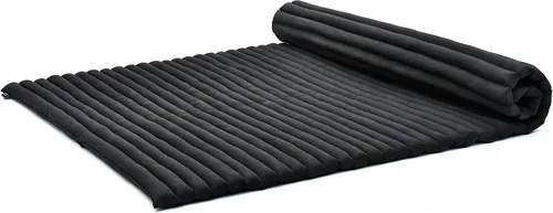 Vista 89 de Leewadee - Colchón de piso plegable - Futón japonés enrollable -Alfombra de tatami triple pliegue - Cama de piso para invitados - Colchón de camping