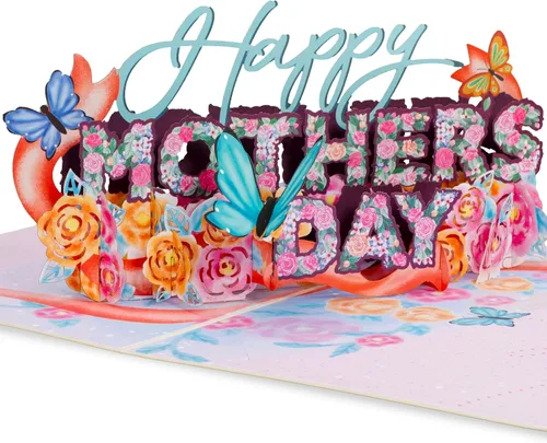 Vista 13 de Paper Love Best Mom Pop Up - Tarjeta de felicitación para el día de la madre hecha a mano en 3D, tarjetas de felicitación para el día de la madre, 5