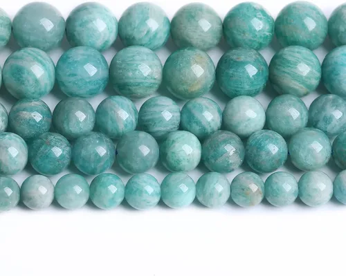 Vista 39 de 4MM 88 piezas de cuentas sueltas de piedra natural verde turquesa africana para hacer pulseras y collares de bricolaje
