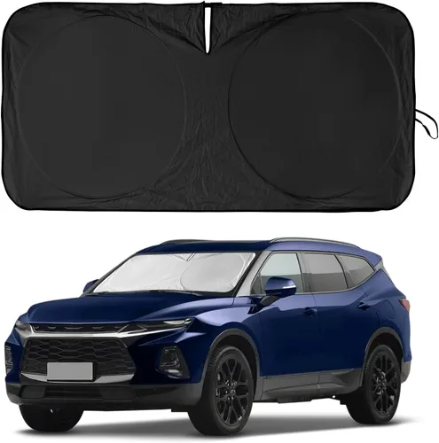 Vista 78 de Parasol para parabrisas de ajuste personalizado, cubierta para ventana delantera, visera plegable 210T, protector que bloquea los rayos ultravioleta
