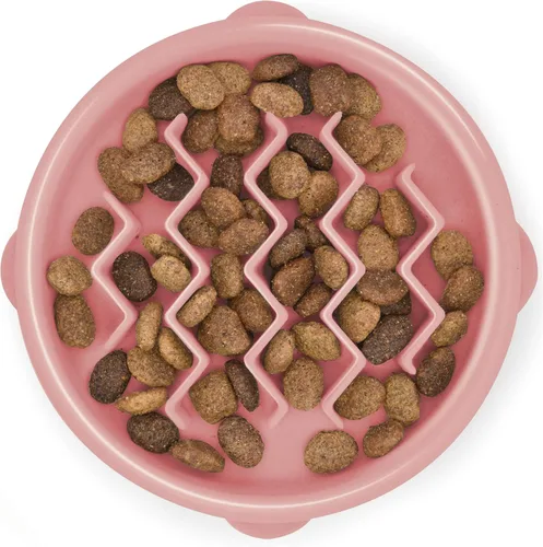Vista 20 de Outward Hound Fun Feeder Slo Bowl Cuenco para perro de alimentación lenta, mediano/pequeño, color azul