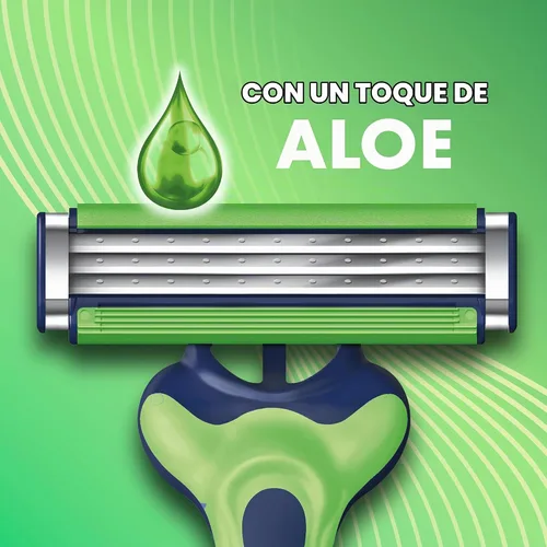 Vista 4 de Gillette Sensor3 Sensitive - Maquinilla de afeitar desechable para hombre, 4 maquinillas de afeitar