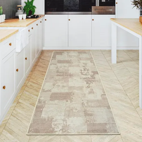 Vista 118 de GLN Rugs Bohemian - Troy - Alfombra de felpilla lavable a máquina, bohemio, lavable, antideslizante, alfombra de área de felpilla de pelo bajo