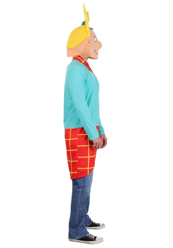 Vista 4 de Disfraz para Hombre de Hey Arnold de Nickelodeon Multicolor