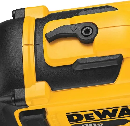 Vista 6 de DEWALT 20 V MAX sin escobillas clavadora inalámbrica de batería de bobina de 15 grados para techado con bandeja de clavos sin herramienta