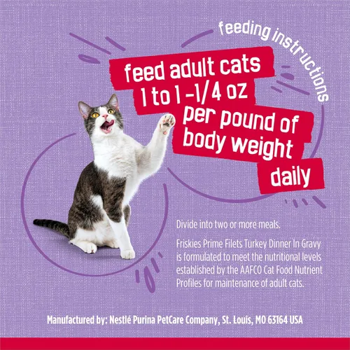 Vista 9 de Comida para gato húmeda Purina Friskies Prime de filete, 24, 5.5 onzas , Filet de primera
