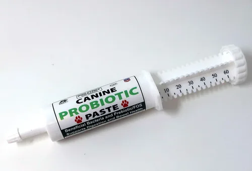 Vista 9 de Dogzymes Pasta probiótica canina Bacterias-Enzimas beneficiosas 2.3 mil millones de UFC/gm Saccharomyces boulardii Miel en Polvo Orgánica Seca