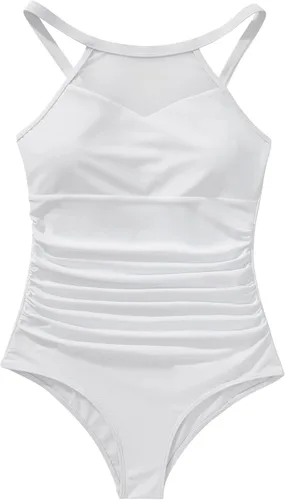 Vista 4 de SUUKSESS Traje de baño de una pieza con control de abdomen para mujer