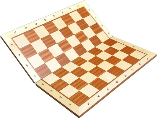 Vista 7 de Tablero de ajedrez de madera plegable de palisandro y arce africano - Cuadrados de 2.25" Palisandro africano
