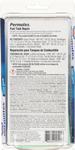 Vista 2 de Kit de reparación de tanque de combustible Permatex 0, Negro