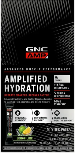 Vista 12 de GNC AMP Amplified Hydration, Acai Blueberry Granada, 20