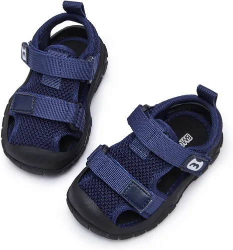Vista 3 de BMCiTYBM Sandalias de verano con punta cerrada para bebé, niño, niña, zapatos ligeros, antideslizantes, para primeros pasos, 6, 9, 12, 18, 24 meses