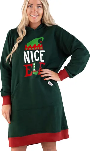 Vista 73 de Lazy One Sudadera con capucha de gran tamaño, ropa de dormir cómoda, vestido de suéter para mujer