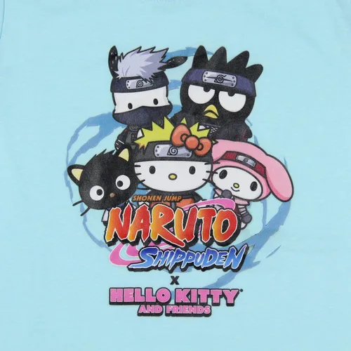 Vista 2 de Naruto Shippuden X Sanrio - Camiseta de Hello Kitty and Friends para niña