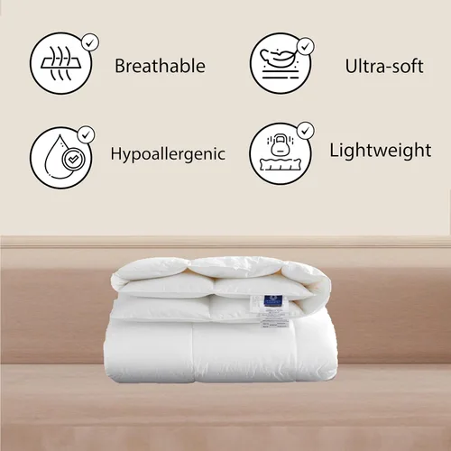 Vista 2 de linens delight Highland Feather® - Edredón de plumón de ganso hutterita canadiense tamaño matrimonial - 725 Fill Power