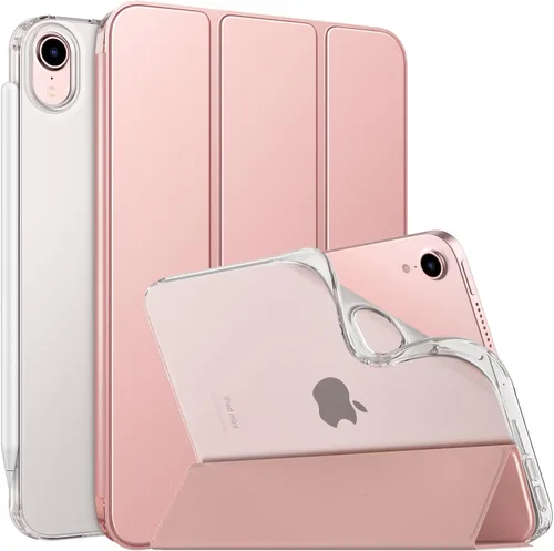 Vista 40 de MoKo Funda para el nuevo iPad mini 7 (A17 Pro) 2024, Funda para iPad mini de 6ª generación 2021 (21,08 cm), Funda para iPad mini 6, Funda trasera