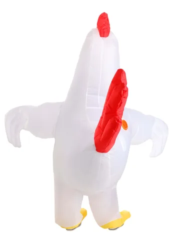 Vista 5 de Disfraz Inflable de Pollo para Niños Multicolor