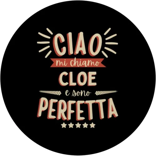 Vista 3 de Cloe Idea Regalo Personalizada Amica Nome Divertente PopSockets Standard PopGrip