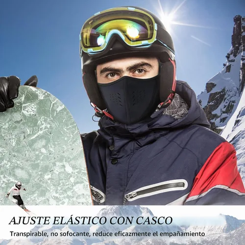 Vista 5 de WTACTFUL Breathable Half Face Mask for Men Women Warm Thermal Balaclava