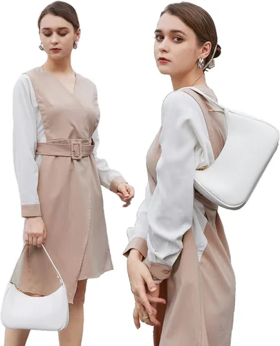 Vista 4 de CYHTWSDJ Bolsos de hombro para mujer lindo bolso de mano hobo con cierre de cremallera