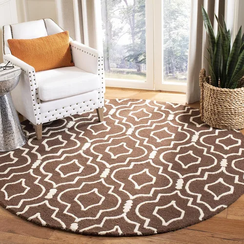Vista 22 de SAFAVIEH Cambridge Collection - Alfombra decorativa de 2 x 3 pies, color beige y marfil, lana marroquí hecha a mano, ideal para zonas de alto