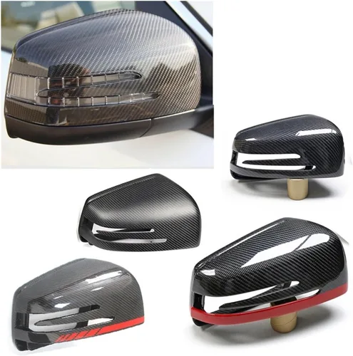 Vista 2 de KLUfo Tapa de espejo para automóvil, compatible con Mercedes Benz G/ML-Class W463 W166 X166 GLE GLS G500 G63 ML350 GL350 (color: A reemplazo)