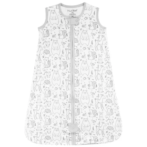 Vista 38 de Mama Cheetah Saco de dormir para bebé de 0.5 TOG, Manta portátil de algodón orgánico para bebé con cremallera bidireccional, Saco de dormir