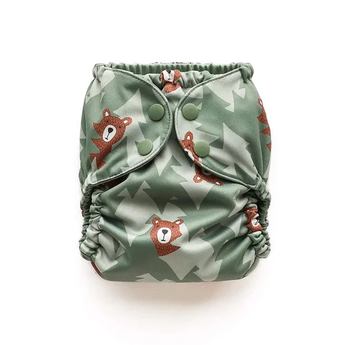 Vista 14 de Esembly Funda para pañales de tela – Pañal de natación reutilizable, impermeable, transpirable, capa exterior ajustable sobre interior absorbente