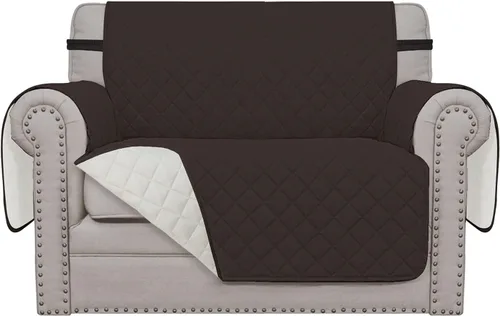 Vista 97 de Easy-Going - Funda reversible para sofá, resistente al agua, con varillas de espuma y correas elásticas, protector de muebles para mascotas y perros
