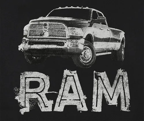 Vista 2 de JH DESIGN GROUP Sudadera con capucha Dodge RAM con logotipo de camión para hombre