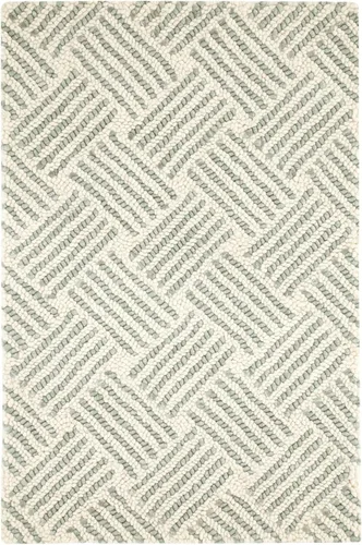 Vista 12 de Dash & Albert Ashmore - Alfombra de lana micro enganchada a múltiples manos, 2 x 3 pies, patrón geométrico multicolor