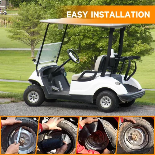 Vista 6 de FVRITO Tubo interior 18x8.50-8 18x9.50-8 para ATV Quad 4 Wheeler Go Kart Tractor de césped, soplador de nieve, carrito de golf, remolque de jardín