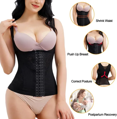 Vista 2 de Nebility Chaleco de entrenamiento de cintura transpirable para mujer