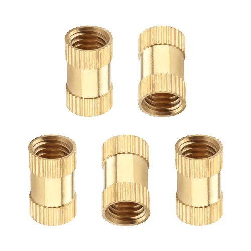 Vista 66 de Tuercas moleteadas de rosca hembra M2x3mm OD Tuercas de inserción roscadas de latón Tuercas de incrustación hidráulicas soldadas juntas Kit surtido