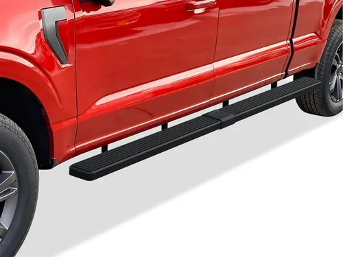 Vista 20 de APS Estribos negros compatibles con Ford F-150 2015-2026 SuperCrew Cab & F-150 Lightning 2022-2026 & F-250 F-350 Super Duty 2017-2026 Crew Cab