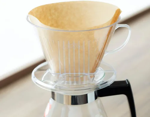 Vista 2 de Karita Kalita - Filtro de papel de café, trapezoidal, para 1-2 personas, papel de filtro 101, 400 hojas (40 x 10), caja, marrón, #11141, elegante